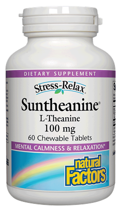 Stress-Relax Suntheanine L-Theanine 100 mg Chewables