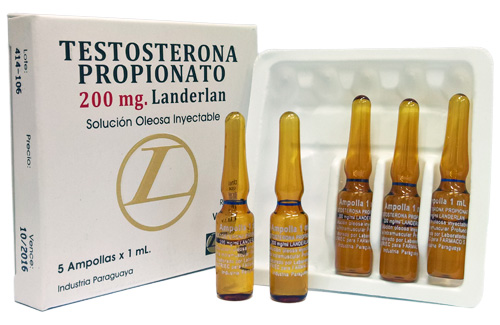TESTOSTERONA PROPIONATO 200 mg 5 AMPOLLAS X 1mL