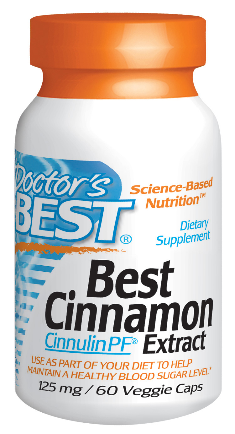 Best Cinnamon Extract featuring Cinnulin PF 125mg 60VC