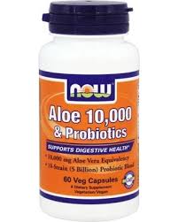 Aloe 10,000 &amp; Probiotics - 60 Veg Capsules
