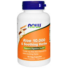 Aloe 10,000 &amp; Soothing Herbs - 90 Veg Capsules