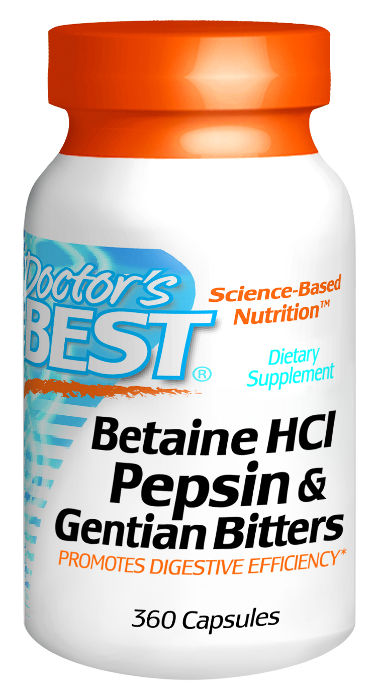 Betaine HCl Pepsin Gentian Bitters 360C