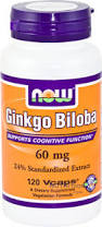 Ginkgo Biloba 60 mg - 120 Veg Capsules