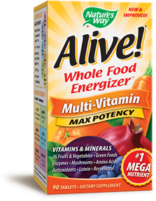 Alive! Whole Food Energizer Multi-Viamin Max Potency