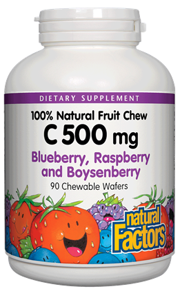 100% Natural Fruit Chew C Blueberry, Raspberry &amp; Boysenberry