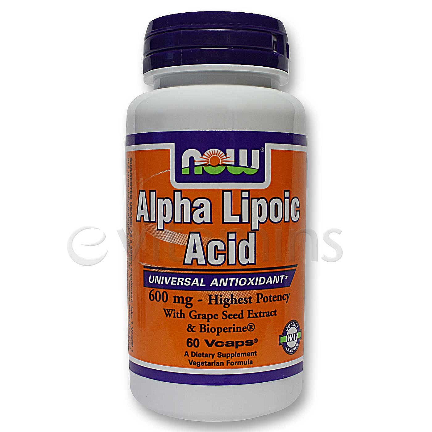 Alpha Lipoic Acid 600mg - 60 Veg Capsules