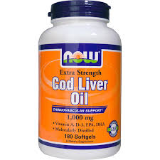 Cod Liver Oil Extra Strength 1,000 mg - 180 Softgels