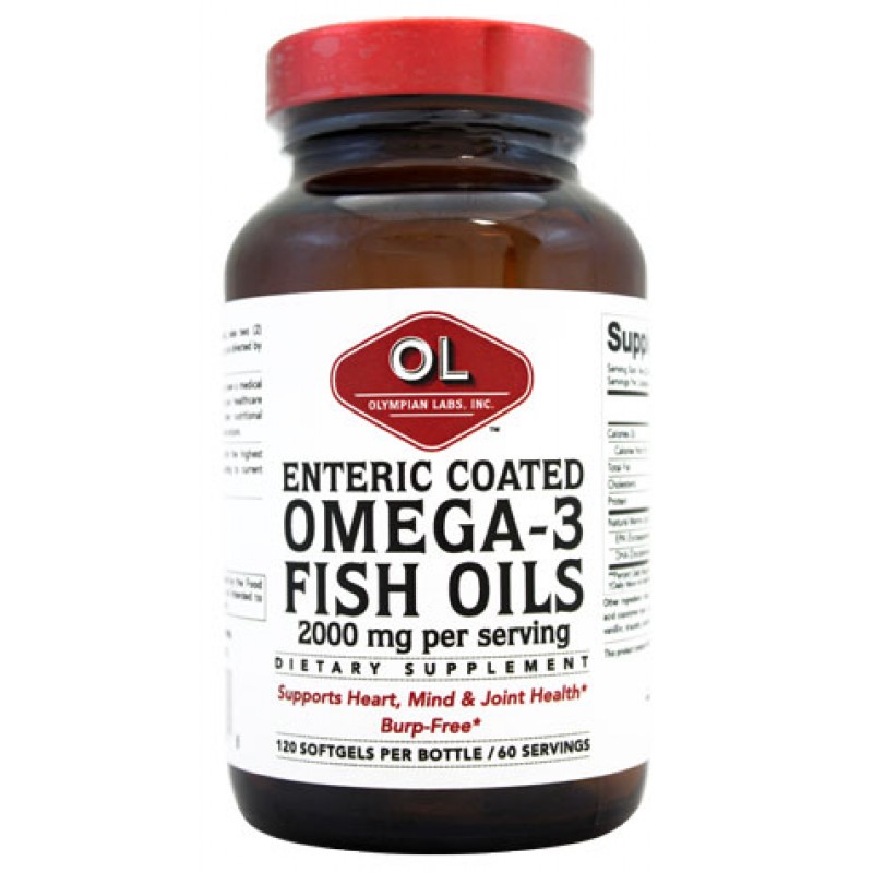 Enteric Coated Omega-3 Fish Oils (180EPA/120DHA -Each Softgel)