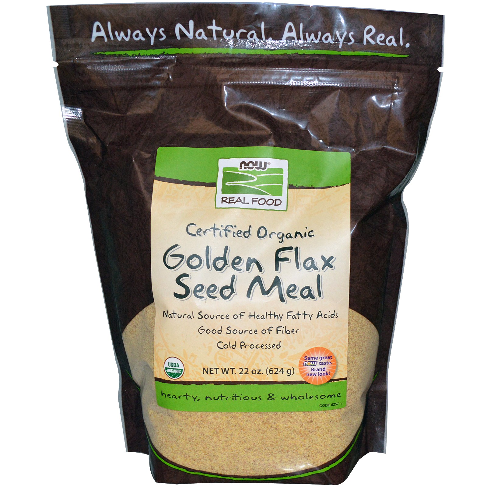 Golden Flax Seed Meal, Organic - 12 oz.