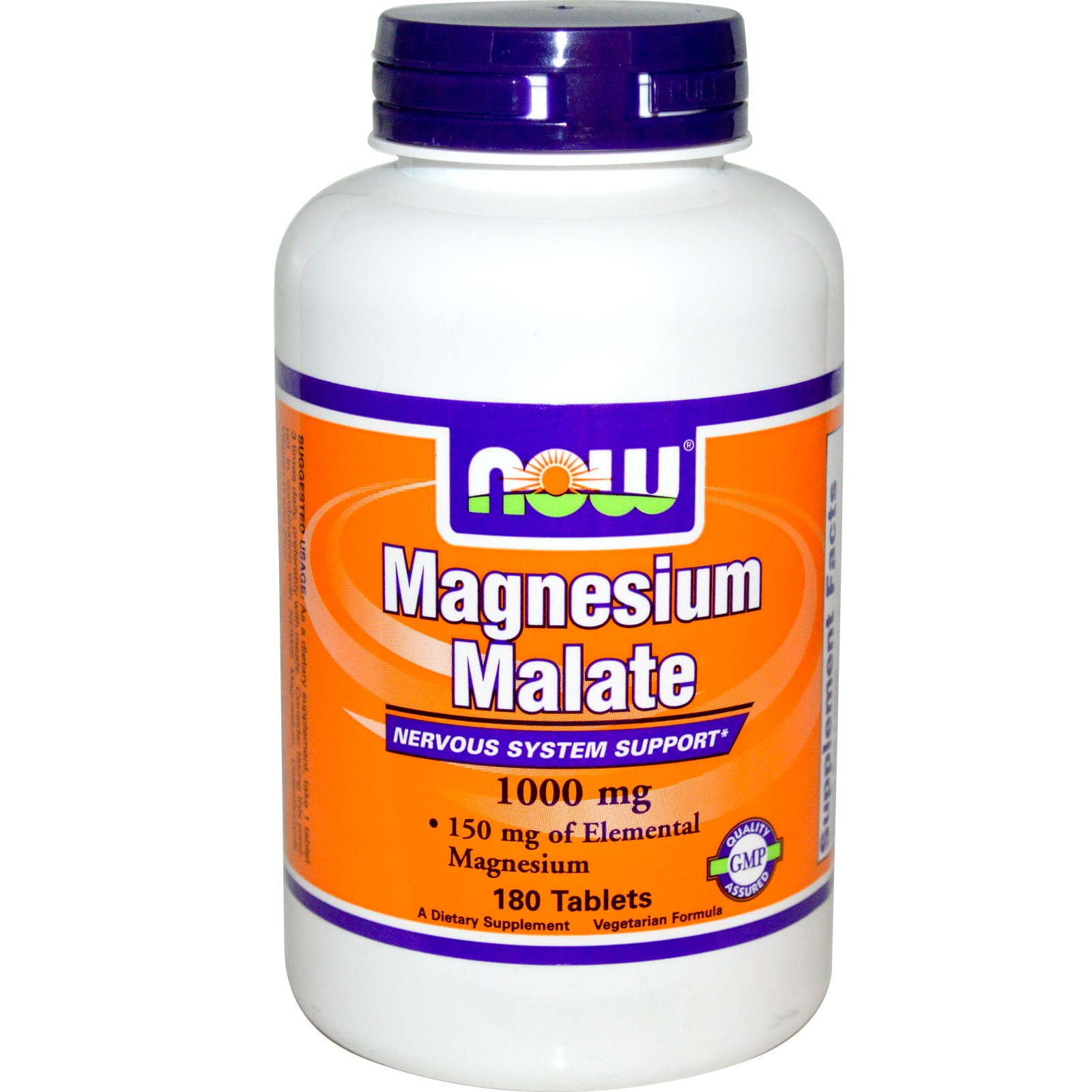 Magnesium Malate 1000 mg Vegetarian - 180 Tablets