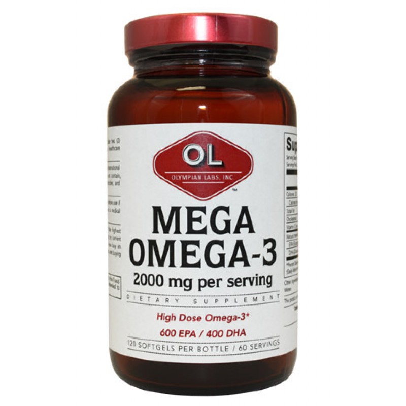 Mega Omega-3 Fish Oils (300EPA/200DHA - Each Softgel)