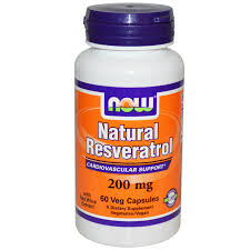 Natural Resveratrol 200 mg - 60 Veg Capsules