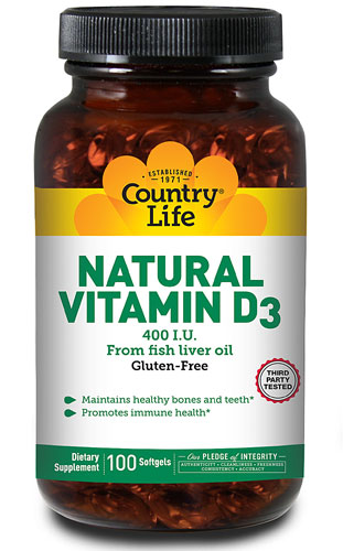 Natural Vitamin D3 400 I.U.