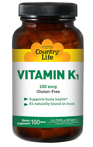 Natural Vitamin K1 100 mcg