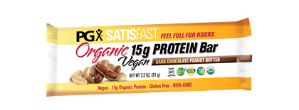 PGX Satisfast Organic Vegan Protein Bar