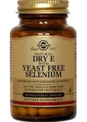 Dry Vitamin E with Yeast Free Selenium Vegetable Capsules