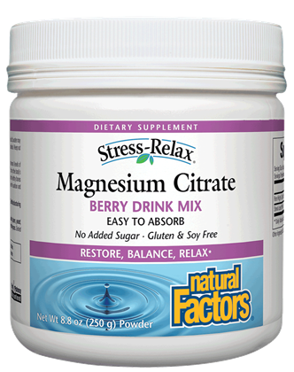 Stress-Relax Magnesium Citrate Berry Drink Mix