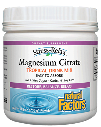 Stress-Relax Magnesium Citrate Tropical Drink Mix