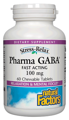 Stress-Relax Pharma GABA 100 mg Chewables