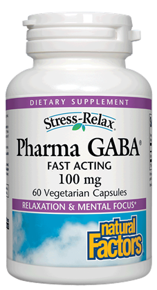 Stress-Relax Pharma GABA 100 mg Vegetarian Capsules