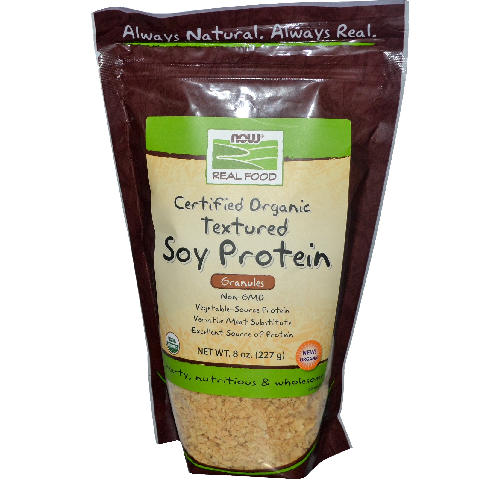 Textured Soy Protein Granules (Certified Organic) - 8 oz.