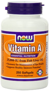 Vitamin A (Fish Liver Oil) - 250 Softgels