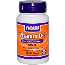Vitamin D-3 400 IU - 180 Softgels