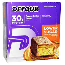Detour Lower Sugar Whey Protein Bar Peanut Butter Cream