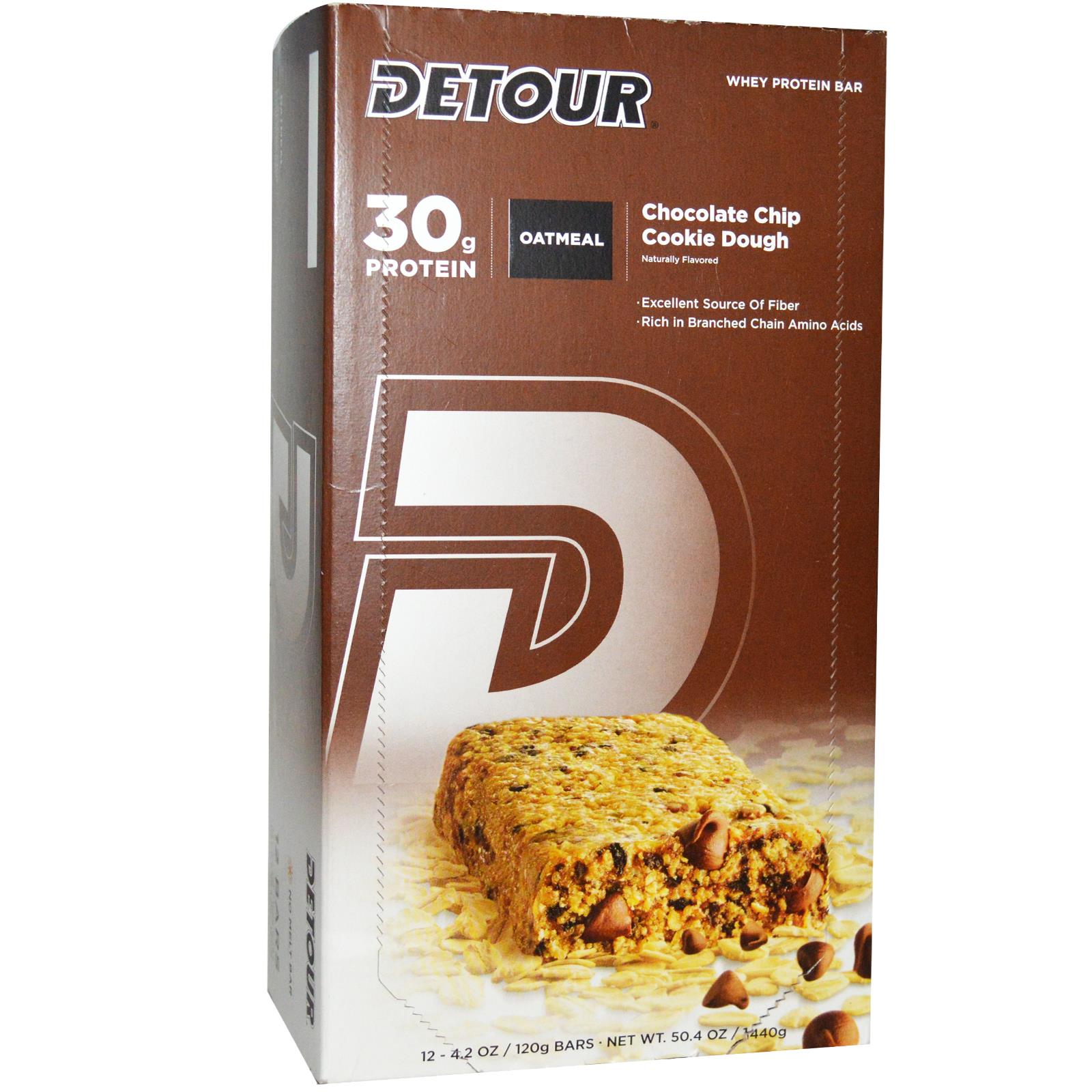 Detour Oatmeal Whey Protein Bar Chocolate Chip Cookie Dough