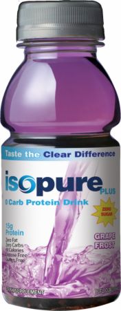Isopure Plus Zero Carb Drink Grape Frost