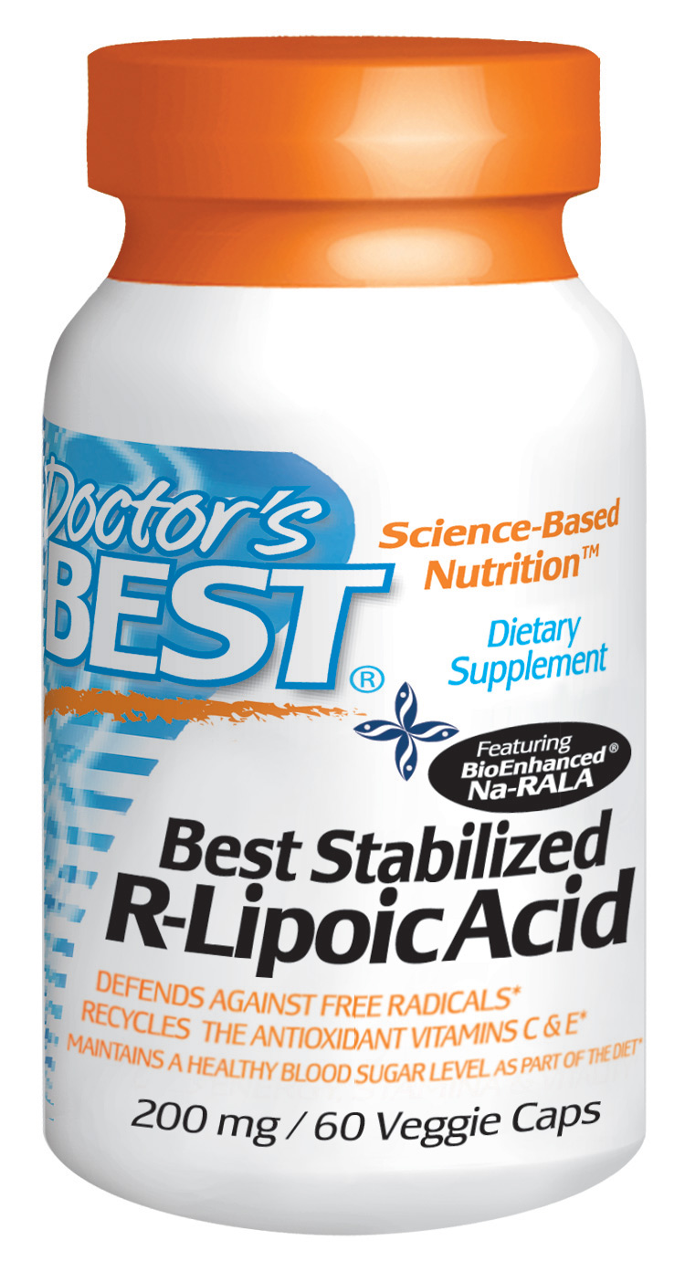 Best Stabilized R-Lipoic Acid 200mg 60VC