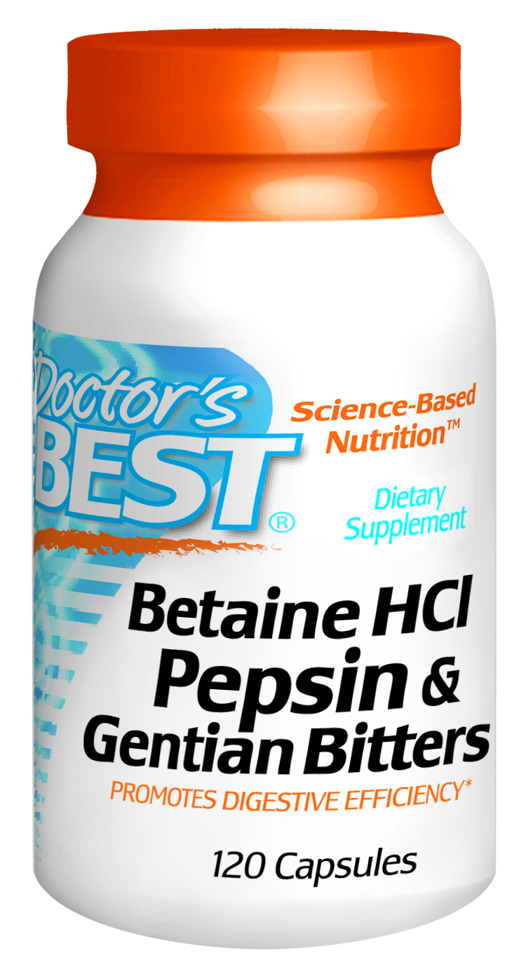 Betaine HCl Pepsin Gentian Bitters 120C