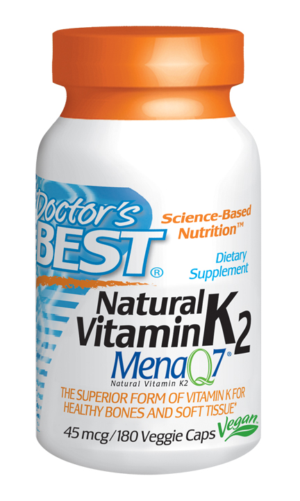 Natural Vitamin K2 MenaQ7 45mcg 180VC