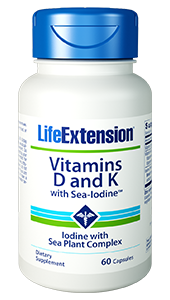 Vitamins D and K with Sea-Iodine