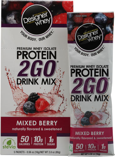 Designer Whey Protein 2GO Mixed Berry