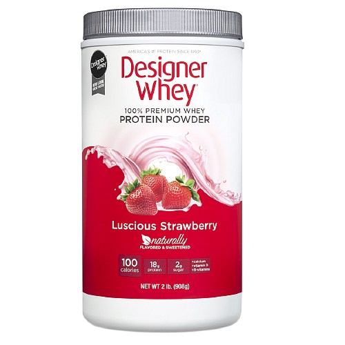 Designer Whey Protein Powder Luscious Strawberry